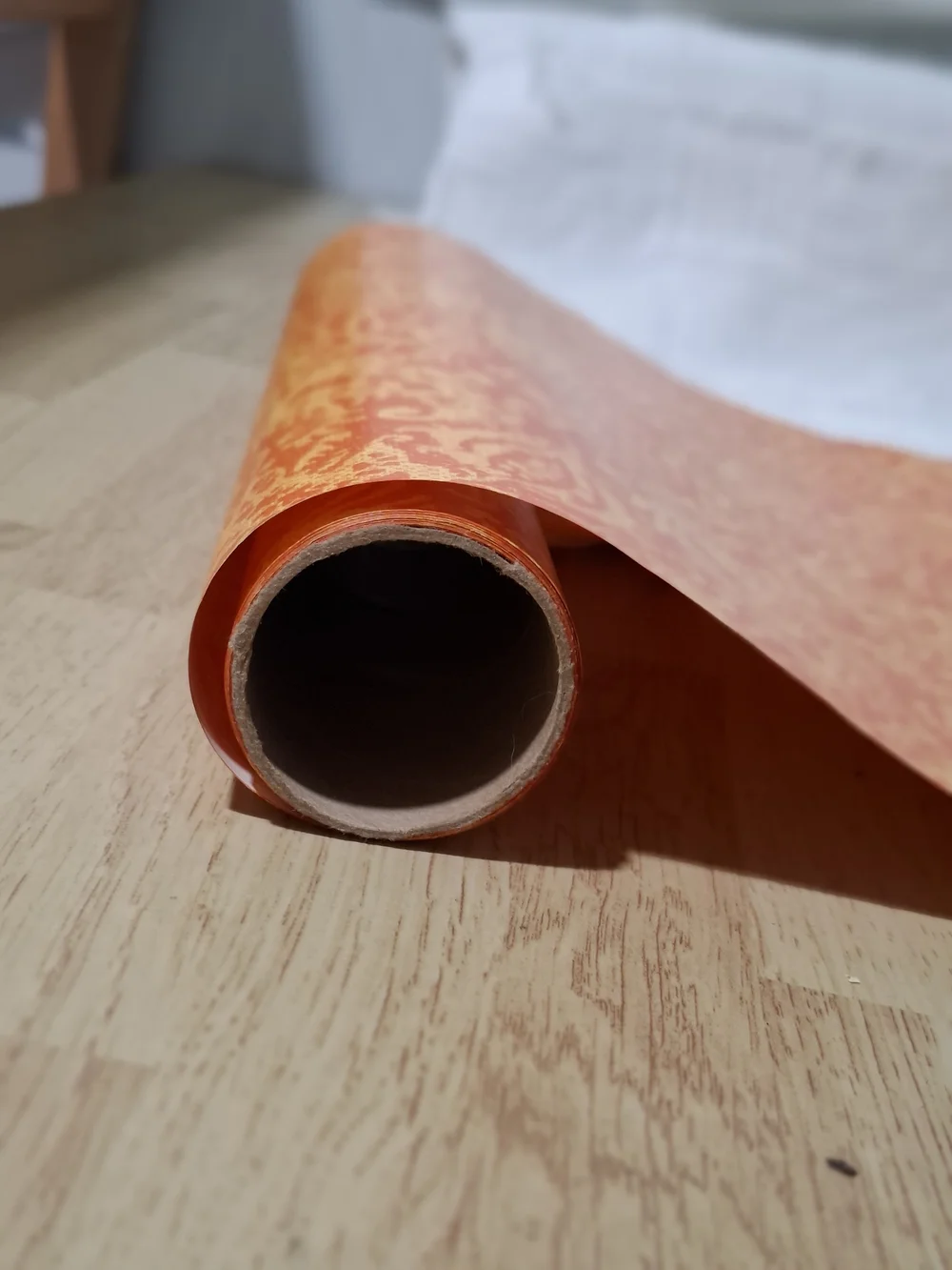 Vintage Orange Decorative Party Wrapping Paper Roll - Unbranded